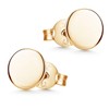 MATERIA by Matthias Wagner Gold Stud Earrings 925 Silver Round
