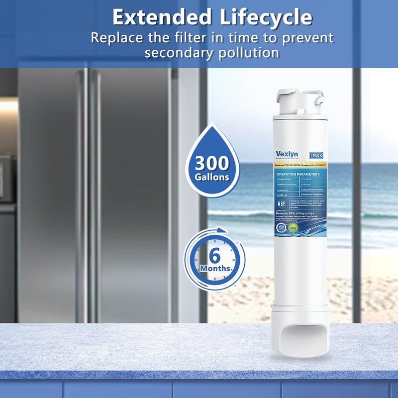 Refrigerator Water Filter For Electrolux&Westinghouse EPTWFU01* 807946705 WSE6870SA EPTWFU01T WHE6874SA