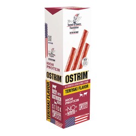Ostrim Beef & Ostrich Jerky Snack Sticks-Teriyaki Flavor, 1.5 oz (Pack of 10)