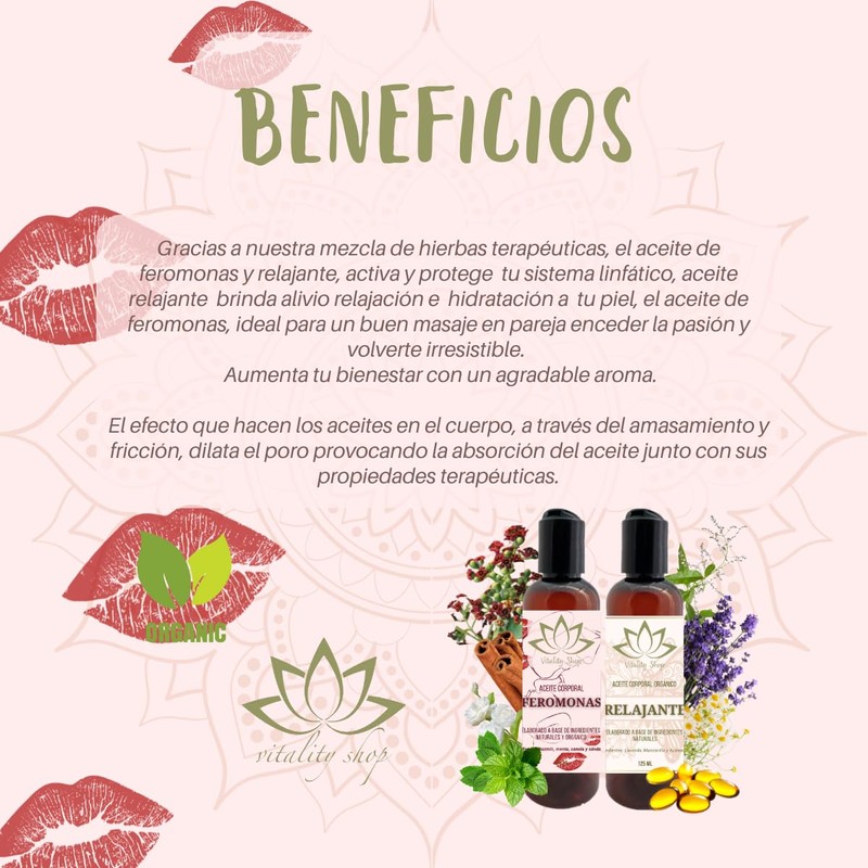 Dúo De Aceites Orgánicos Para Masaje Corporal Con Vitamina E