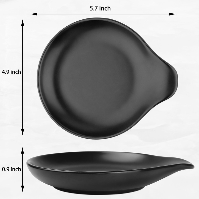 VanlonPro Ceramic Spoon Rest, 5 Inch Spoon Holder for Stove