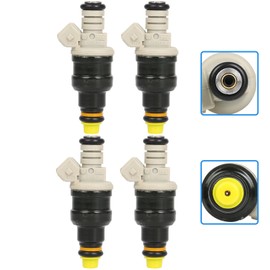 SCITOO Fuel Injectors Automotive Engine 1 Hole 4Pcs Replacement For Ford For Aerostar 1986-1997,For Ford For Bronco 1987-1992,For Ford For Bronco II 1986-1990,For Oldsmobile For Calais 1986