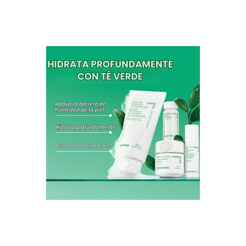 innisfree Hydration Heroes Green Tea Skincare Routine Set: Hydrate &