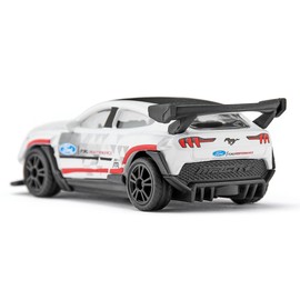 siku 1566 Ford Mustang Mach-E 1400 Toy Car, Metal/Plastic, White, Rubberised Tyres, Sporty Rims