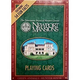 Saddle Mountain Souvenir Newport Rhode Island Mansions Playing Cards