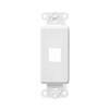 Leviton QuickPort Decora Insert, 1-Port, 41641-W, White