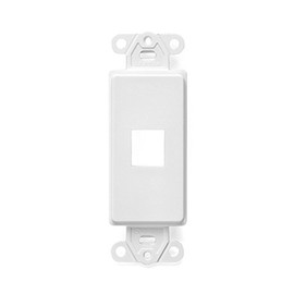 Leviton QuickPort Decora Insert, 1-Port, 41641-W, White