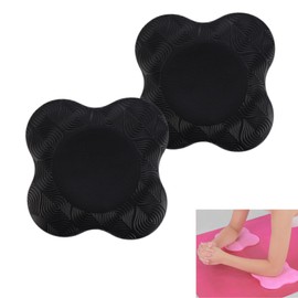 HAPPY SUGAR Yoga Cushion Mat Stretch Mat Muscle Training Mat Abdominal Mat Knee Pad Elbow Pad Knee Mat Elbow Mat Yoga Pad (Black)