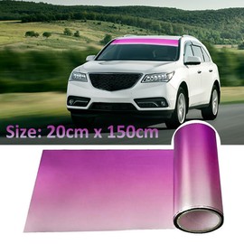 MOCNT Sun Protection Strips for Car 20 cm x 150 cm Sun Protection Film for Windscreen Car Windscreen Tint Film Privacy Film Window Film Colour Gradient Pink