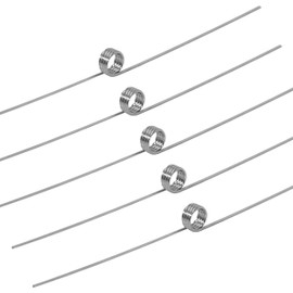 GUNGY Torsion Spring Stainless Steel Wire Diameter 0.3 mm Inner Diameter 2 mm Arm Length 20 mm 180° 4 Rounds Maximum Application Angle 47° Clockwise Size 0.3 x 2 x 20 mm