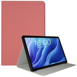 AIJAKO Case for TECLAST T60 Tablet 12 inch Android 14 Tablets, PU Leather Slim Folio Cover with Auto Wake/Sleep Function Soft TPU Back Shell Multi-Viewing Angles Stand for TECLAST T60, Pink