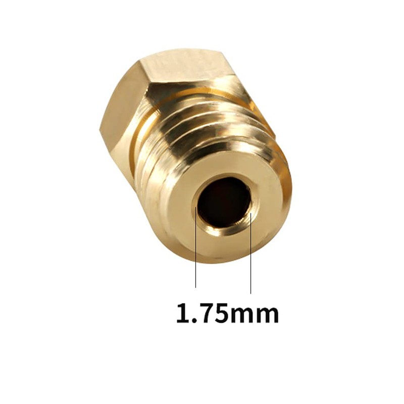 3D Printer Extrusion Nozzle, Deear MK8 Nozzle, Printhead 1.75mm Filament