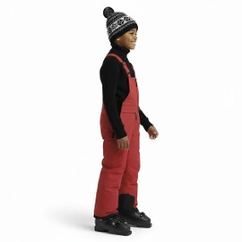 Arctic Quest Boys Girls Unisex Classic Ski & Snow Bib Overall Winter Snowsuit Water-Resistant Windproof Outdoor Rain Bib, Bold Red, 10-12