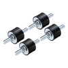 sourcing map 4pcs M8x23mm Rubber Isolator Mounts with Studs 30x20mm