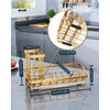 Consumest Sink Caddy, Kitchen Sponge Holder with Dish Brush Holder,
