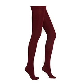 Mytoptrendz® -Ladies 300 Denier Soft Warm & Cosy Fleece Thermal Tights(Burgundy Wine, Medium)
