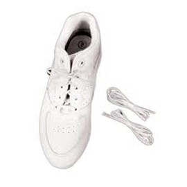 North Coast Medical NC28025 Deluxe Elastic Shoelaces White 37 in. - 2 Pairs