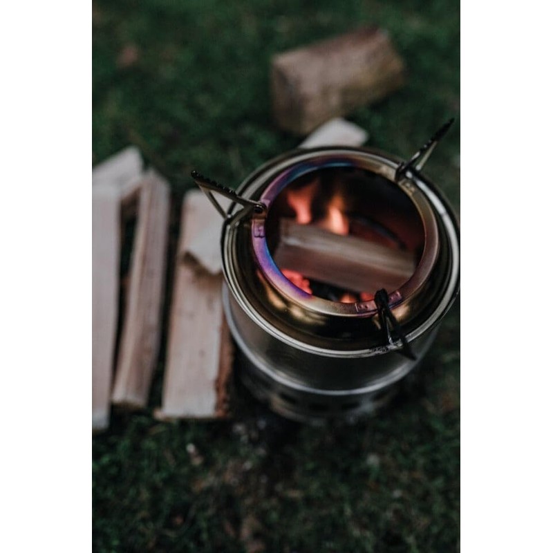 Robens Lumberjack Wood Stove, Silver, 13.5 x 16 cm