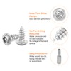 sourcing map M5 x 12mm Button Head Torx Security Sheet