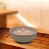 Citronella Candles in Coarse Pottery Container, Natural Soy Wax Candle