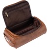 AIMALL 1 Small Travel PU Leather Cosmetic Bag 9.6x6.1x3.3 inches