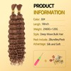 LPARMJIT Deep Wave Bulk Hair for Braiding, 18 Inches, 2