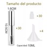 30 Envases Rimel Vacío 10ml Caja Pestañas Cepillosaccesorio