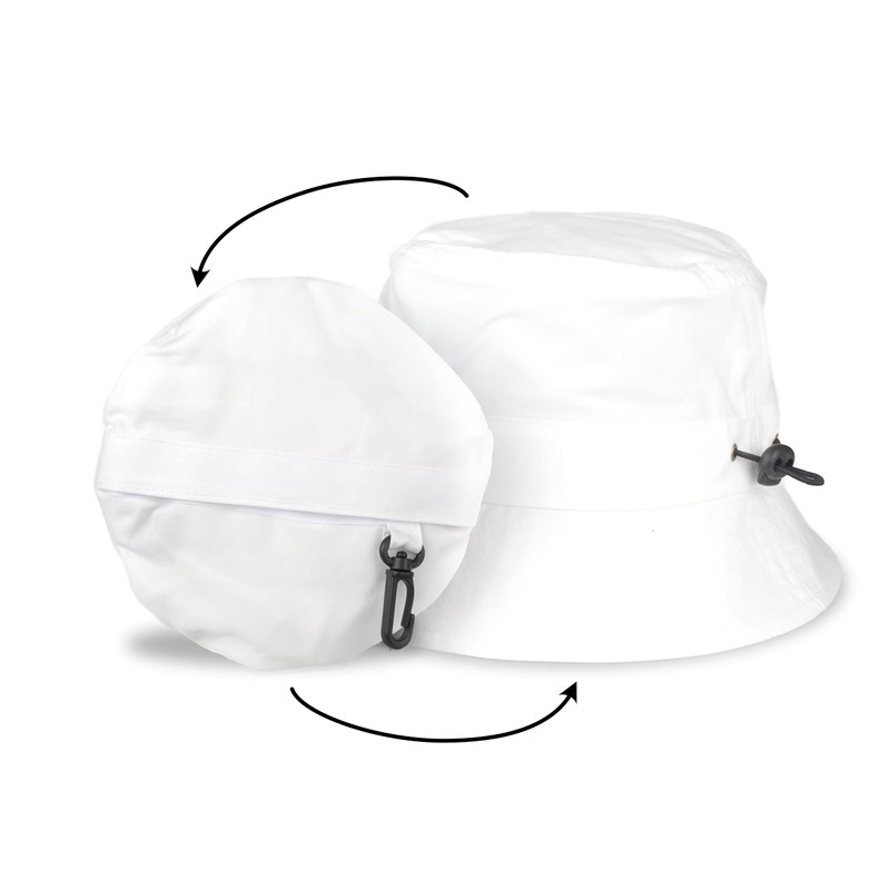 Toutacoo, Summer Sun Hat, Foldable in Integrated Pocket, Cotton Touch,