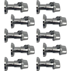 Tap Cap Valve Cover -Upgrade Bathroom Decor with Leak-Resistant TapCap Decorative Valve Cover – Conceals Sink & Toilet Angled Wall Shut Off Valves with Tap Cap for Toilet Valve Cover - Chrome