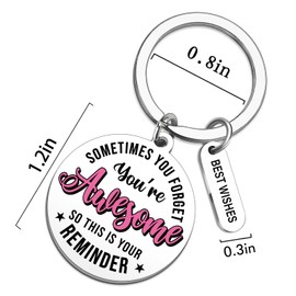 XzmaaoX Inspirational Keychain Coworkers Employee Appreciation Gift Coworker Gifts Teamwork Friend Keychain Present for Women Men Employee Birthday Christmas Encouragement Quotes Keychains