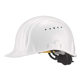 Schuberth B80513 Baumeister 80 Safety Helmet with Screw Lock - White