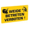 Ako Warnschild 'Weide betreten verboten!'