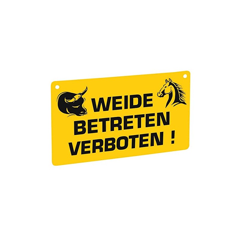 Ako Warnschild 'Weide betreten verboten!'
