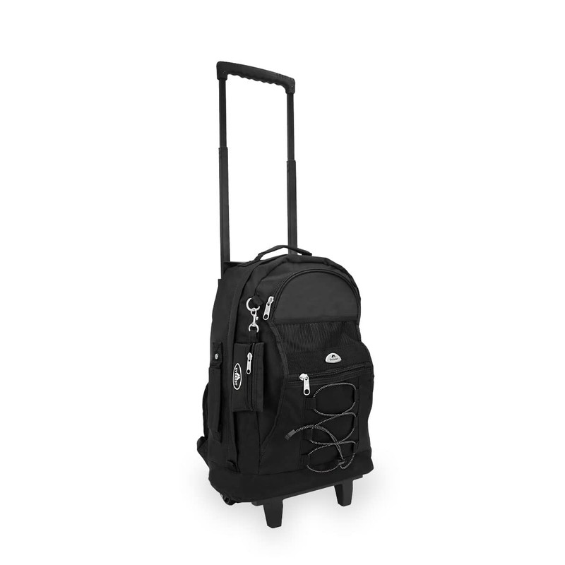 Everest Wheeled Backpack, Black, One Size
