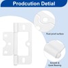sourcing map 12Pcs 3x1.4 Inch Door Hinges Non-Mortise No Noise