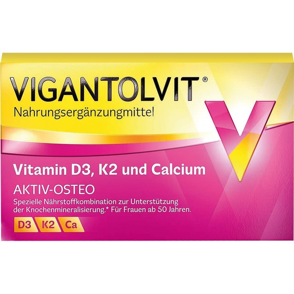 VIGANTOLVIT Vitamin D3, K2 und Calcium Aktiv-Osteo Tabletten, 30 St. Tabletten