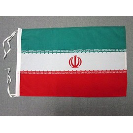 AZ FLAG Iran Flag 18'' x 12'' Cords - Iranian - Persian Small Flags 30 x 45cm - Banner 18x12 in