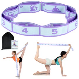Triitech Gymnastics Stretch Band Kids, Stretching Strap with Loops Resistance Bands for Trainer in Gymnastics Training,Yoga,Latin
