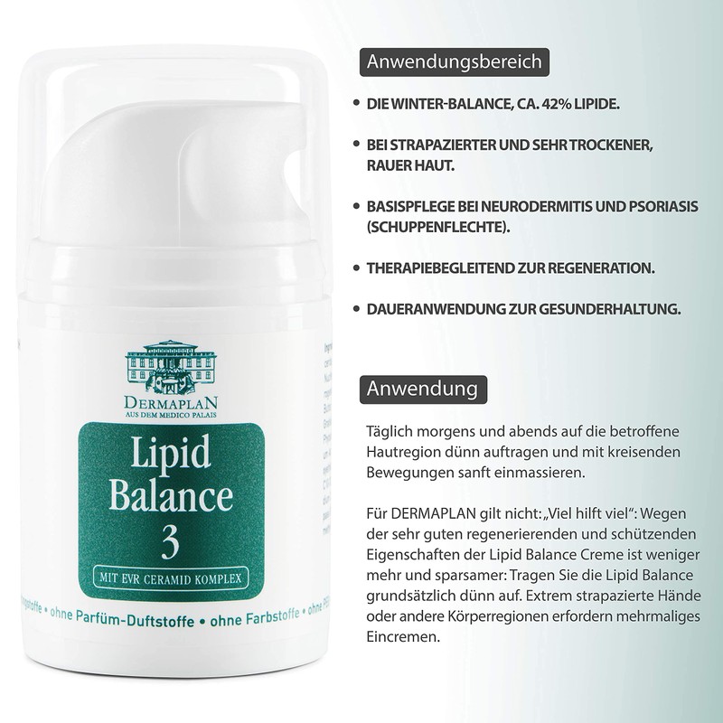 DERMAPLAN Lipid Balance 3 Winter Cream for Very Dry Rough