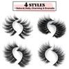 JIMIRE 20 Pairs False Eyelashes 4 Styles Mink Eyelashes Fluffy