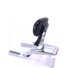 JMEI Sissy Bar Backrest With Luggage Rack Stud Pad Honda VTX 1300 1800 N R S 02 to 09