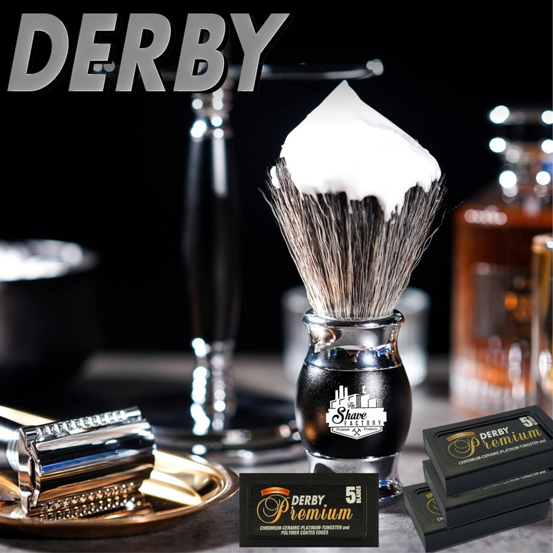 Derby Premium Double Edge Razor Blades, 200 Count