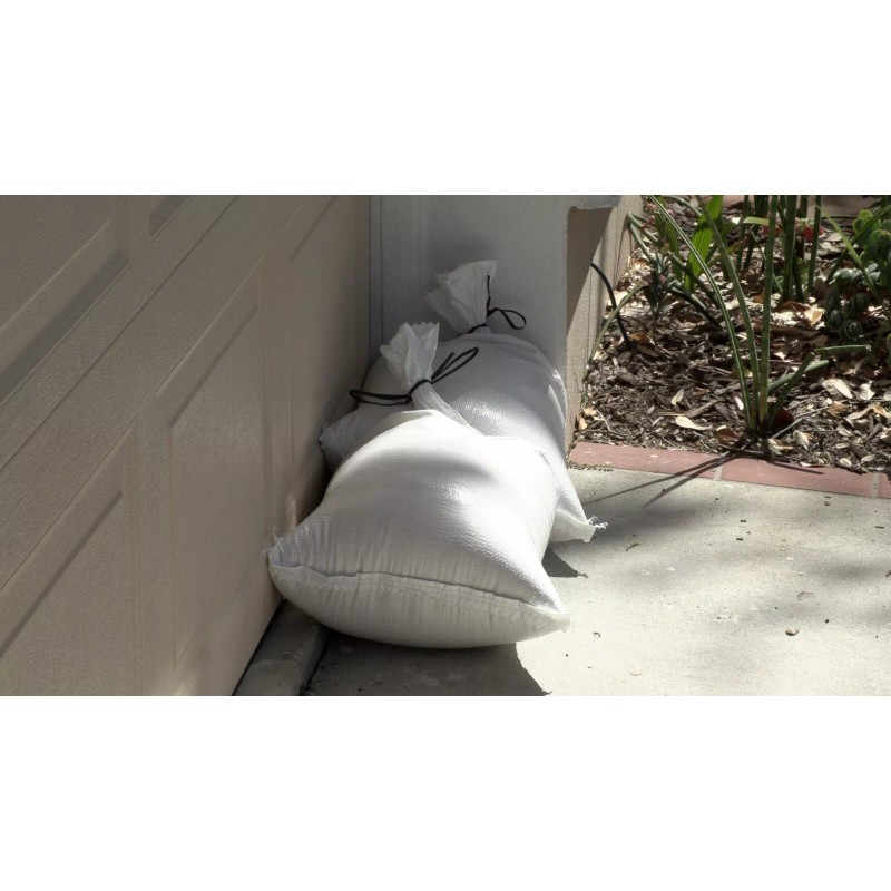 HALSTED 15in. x 27in. Heavy Duty White Woven Sand Bags