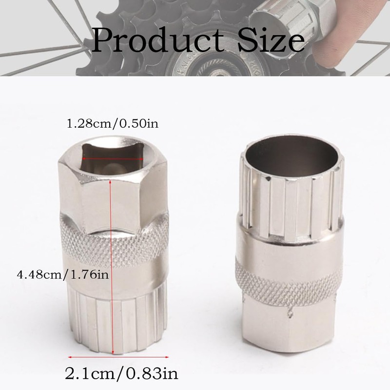 GXGM Pack of 2 Bicycle Cassette Tool, Sprocket Puller Accessories