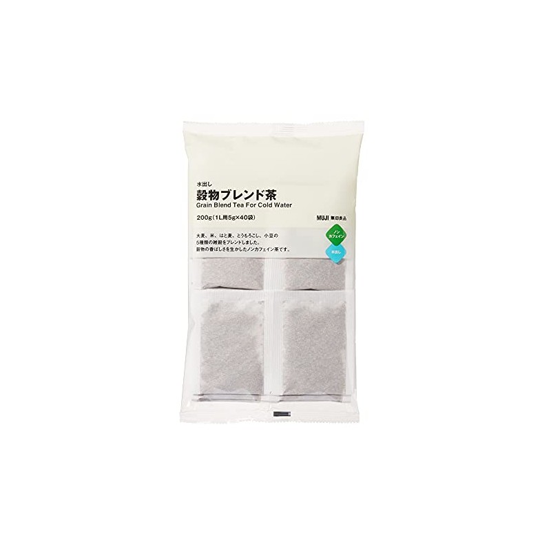 Muji 82218787 Cold Brew Grain Blend Tea, 7.1 oz (200