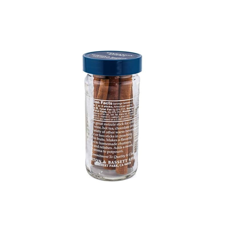 Morton & Bassett Cinnamon Sticks, 1.1-Ounce jar