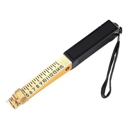 Newsmy Fire Door Gap Gauge, Wedge Vernier Feeler Gauge Engineering Tools Ruler 1-15mm for House Engineering Inspection Flatness (1 Pc 0.5mm)