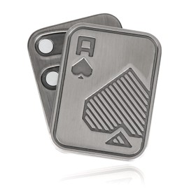 Metal Poker Fidget Slider for Adults Portable Stress Relief Toy Magnetic Haptic Auditory Blocks One Hand Anxiety Reliever EDC Autism ADHD Sensory Toy Gifts for Boyfriend Dad Grandpa or Teenage