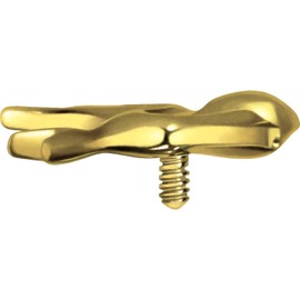 PIERCINGLINE Titanium Screw Attachment with External Thread 0.9 mm Schwalbe Bird Piercing Attachment Replacement Choice of Colours, Titanium