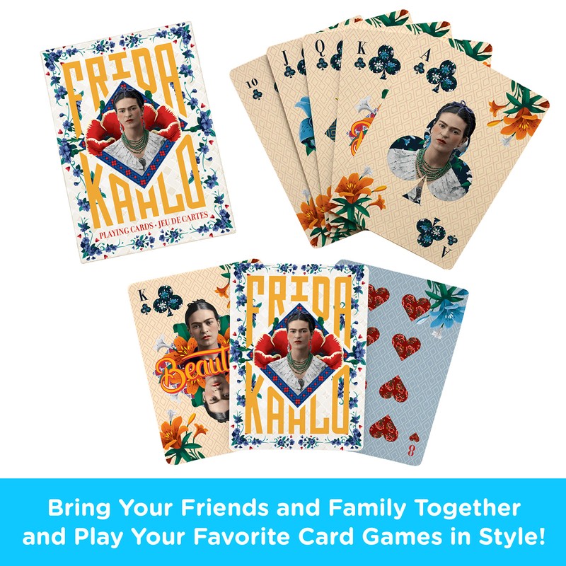 Aquarius Frida Kahlo Set of 52 Playing Cards + Joker